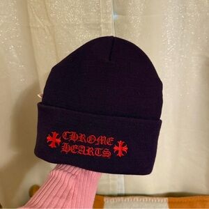 Chrome Hearts Purple and Red Hat Accessories